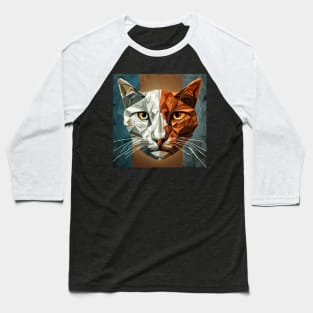 Cool Cat Panther Face Baseball T-Shirt